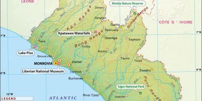 绘制地图的利比里亚