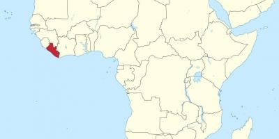 地图的比里亚非洲